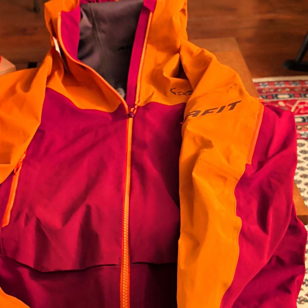 Dynafit Beast Hybrid Ski Touring Jacket Women's Medium M Beet Red Orange Shell